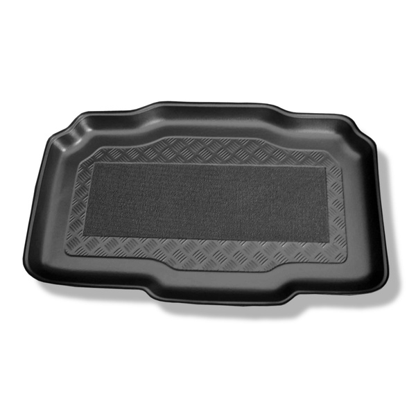 Tapis de coffre adapté pour Opel Meriva B Monospace (03.2010-06.2017) - bac de coffre - protection de coffre voiture - coffre inférieur