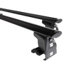 Barres de toit en aluminium adapté pour Toyota Land Cruiser 100 SUV (2002-2007) - Porte-Bagages de Voiture noir - toit normal