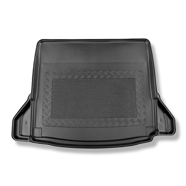 Tapis de coffre adapté pour Mercedes-Benz Classe A V177 Berline (09.2018-....) - bac de coffre - protection de coffre voiture - cavités amovibles dans les modèles avec filets latéraux; non pour version hybride