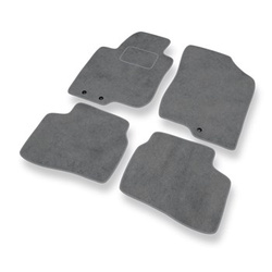 Tapis de Sol Velours adapté pour Kia Ceed I Hayon, Break (2006-2012) - Premium tapis de voiture - gris