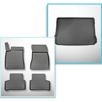 Kit tapis de coffre et tapis de voiture TPE pour: Mercedes-Benz GLA H247 SUV (12
