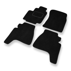 Tapis de Sol Velours adapté pour Daewoo Musso SUV (1995-2005) - Premium tapis de voiture - noir