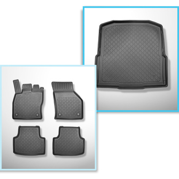 Kit tapis de coffre et tapis de voiture TPE pour: Skoda Octavia III 5E Break (05