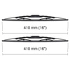 Balais d'essuie-glace de pare-brise adaptés pour Mercedes-Benz Classe G W463 SUV (09.1989-2018) - balais standard
