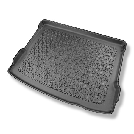 Tapis de coffre adapté pour Hyundai Kona II SUV (04.2023-....) - bac de coffre - protection de coffre voiture - coffre supérieur; plancher amovible en la position la plus basse; avec et sans subwoofer