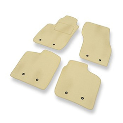 Tapis de Sol Velours adapté pour Volvo V40 I Break (1995-2004) - Premium tapis de voiture - beige