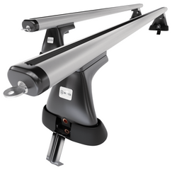 Barres de toit en aluminium adapté pour Nissan Note mk I Monospace (2005-2013) - Porte-Bagages de Voiture argent - toit normal