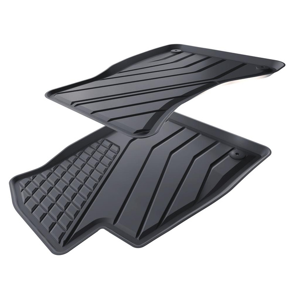 Tapis de sol en TPE adapté pour Audi A4 B9 Hayon, Break (2015-....) - tapis de voiture - noir