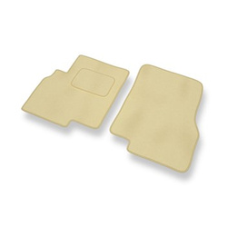 Tapis de Sol Velours adapté pour Mitsubishi Grandis Monospace (2003-2011) - Premium tapis de voiture - beige