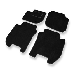 Tapis de Sol Velours adapté pour Honda Jazz IV Hayon (2015-2020) - Premium tapis de voiture - noir