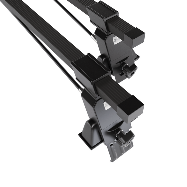 Barres de toit en acier adapté pour Skoda Octavia mk II Break (2005-2007) - Porte-Bagages de Voiture noir - toit normal