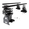 Barres de toit en aluminium adapté pour Toyota Land Cruiser Prado SUV (2002-2007) - Porte-Bagages de Voiture noir - toit normal