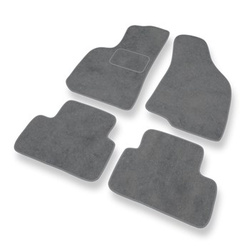 Tapis de Sol Velours adapté pour Daewoo Lanos Hayon, Berline (1997-2008) - Premium tapis de voiture - gris