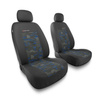 Housses de siège adaptées pour Peugeot 208 I, II (2012-....) - housse siege voiture universelles - couverture siege - 2UNE-BL