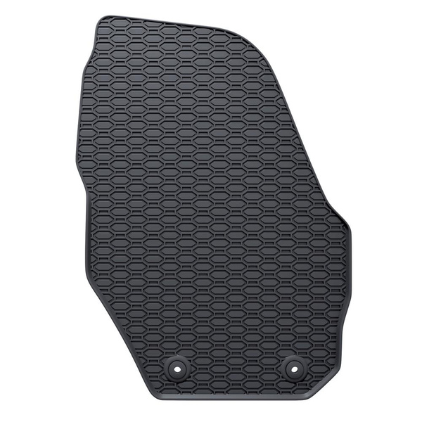 Tapis de sol en caoutchouc adapté pour Volvo V60 I Break (2010-2018) - tapis de voiture - noir - 4 pcs.
