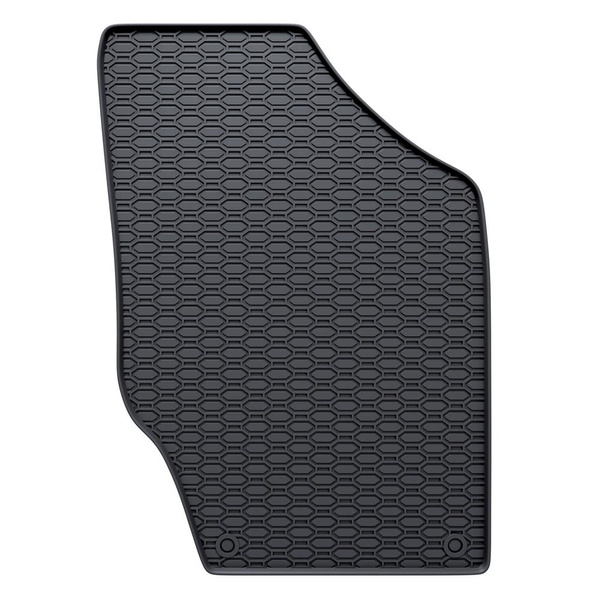 Tapis de sol en caoutchouc adapté pour Peugeot 307 I Break, Hayon, Cabriolet, Berline, SW (2001-2007) - tapis de voiture - noir - 4 pcs.