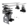 Barres de toit en aluminium adapté pour Hyundai Ioniq Hayon (2016-2022) - Porte-Bagages de Voiture argent - toit normal