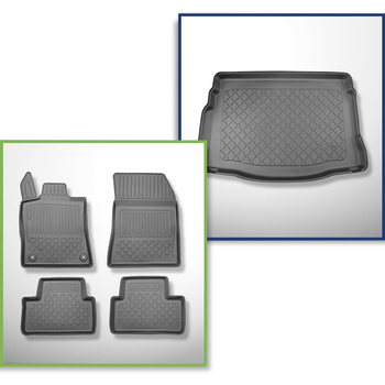 Kit tapis de coffre et tapis de voiture TPE pour: DS 4 E-Tense Plug-in Hybrid Ha