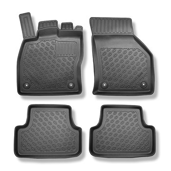 Tapis de sol en TPE adapté pour Volkswagen Golf VII Hayon (12.2015-10.2022) - tapis de voiture - noir