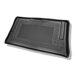 Tapis de coffre adapté pour Mercedes-Benz Viano Van (09.2003-05.2014) - bac de coffre - protection de coffre voiture - version longue (empattement 3.200 mm; longueur de l’auto 5.008 mm); derriere 3e rangée de sieges
