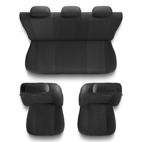 Housses de siège adaptées pour BMW X3 E83, F25, G01, G45 (2003-....) - housse siege voiture universelles - couverture siege - UNE-3