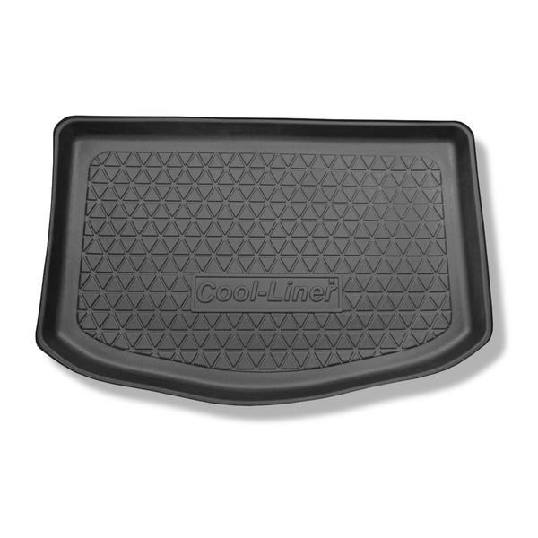 Tapis de coffre adapté pour Kia Soul II SUV (03.2014-03.2019) - bac de coffre - protection de coffre voiture - coffre inférieur ; modèles sans plancher amovible du coffre; pas pour la version électrique