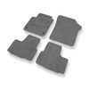 Tapis de Sol Velours adapté pour Skoda Citigo I Hayon (2011-2020) - Premium tapis de voiture - gris