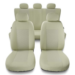 Housses de siège adaptées pour Alfa Romeo 166 I, II, III (1998-2007) - housse siege voiture universelles - couverture siege - MD-9