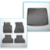 Kit tapis de coffre et tapis de voiture TPE PREMIUM pour: BMW X6 E71 SAC (06.2008-10.2014) - sin la tercera fila