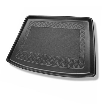 Tapis de coffre adapté pour Skoda Rapid Ambition, Elegance Spaceback (10.2013-03.2019) - bac de coffre - protection de coffre voiture - coffre supérieur (avec plancher multi-fonctions)