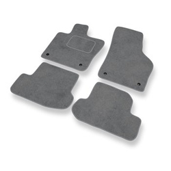 Tapis de Sol Velours adapté pour Volkswagen Beetle III Hayon, Cabriolet (2011-2019) - Premium tapis de voiture - gris