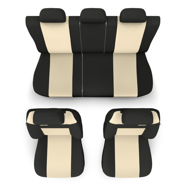 Housses de siège adaptées pour Renault Twingo I, II, III (1993-2018) - housse siege voiture universelles - couverture siege - RSL-BE