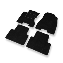 Tapis de Sol Velours adapté pour Renault Koleos I SUV (2008-2015) - Premium tapis de voiture - noir