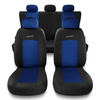 Housses de siège adaptées pour Peugeot 207 (2006-2013) - housse siege voiture universelles - couverture siege - S-BL