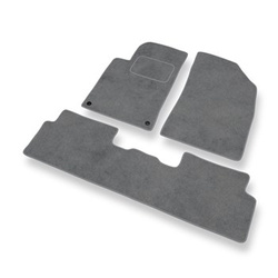 Tapis de Sol Velours adapté pour Peugeot 508 Liftback, Berline, SW (2011-2017) - Premium tapis de voiture - gris