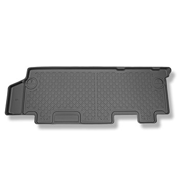 Tapis de sol en TPE adapté pour Volkswagen Caravelle T5, T6, T6.1 Van (2003-....) - deuxième rangée - tapis de voiture - noir