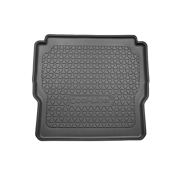 Tapis de coffre adapté pour Microcar M. Go IV SUV (04.2017-....) - bac de coffre - protection de coffre voiture - 2/4 places; 2e rangée de sieges démontée