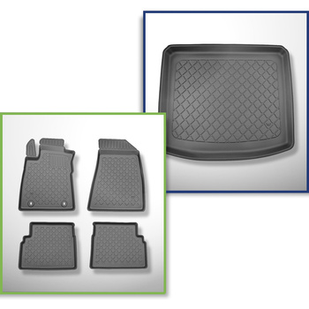 Kit tapis de coffre et tapis de voiture TPE pour: MG ZS SUV (06.2022-08.2024) - 