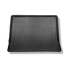 Tapis de coffre adapté pour Mercedes-Benz EQV 300 Van (10.2020-....) - bac de coffre - protection de coffre voiture - version Extra longue (Extra Long) (empattement 3430 mm, longueur du véhicule 5370 mm); derrière troisième rangée de sièges; sans séparati
