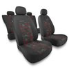 Housses de siège adaptées pour Chevrolet Captiva I, II (2006-2019) - housse siege voiture universelles - couverture siege - UNE-RD