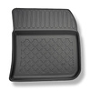 Tapis de sol en TPE adapté pour Peugeot e-208 Hayon (01.2020-....) - tapis de voiture - noir