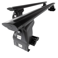 Barres de toit en aluminium adapté pour Alfa Romeo 159 Sportwagon (2006-2012) - Porte-Bagages de Voiture noir - toit normal