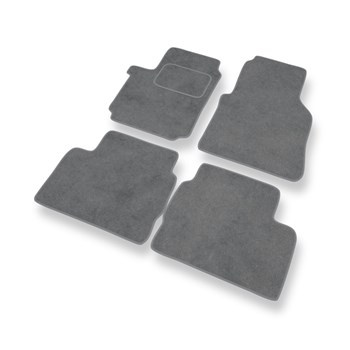 Tapis de Sol Velours adapté pour Volkswagen Amarok I (2009-....) - Premium tapis de voiture - gris