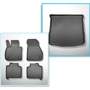 Kit tapis de coffre et tapis de voiture TPE pour: BMW 2 F46 Gran Tourer (03.2015