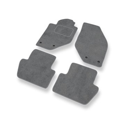Tapis de Sol Velours adapté pour Volvo V70 I Break (1997-2000) - Premium tapis de voiture - gris