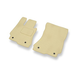 Tapis de Sol Velours adapté pour Mercedes-Benz Classe S W221 Coupé, Berline (2006-2013) - Premium tapis de voiture - beige