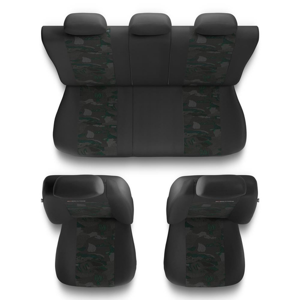 Housses de siège adaptées pour Mazda 121 I, II, III (1987-2002) - housse siege voiture universelles - couverture siege - UNE-GR