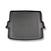 Tapis de coffre adapté pour DS 7 Crossback E-Tense Plug-in Hybrid SUV (02.2018-2022) - bac de coffre - protection de coffre voiture - coffre supérieur; plancher amovible en la position la plus haute