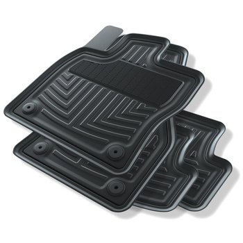Tapis de sol en caoutchouc adapté pour Audi A3 8Y (2020-....) - tapis de voiture - noir