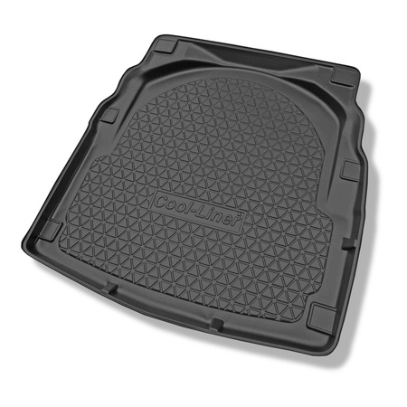 Tapis de coffre adapté pour Mercedes-Benz Classe E W212 Berline (03.2009-03.2016) - bac de coffre - protection de coffre voiture - sans cavités ; surface plane